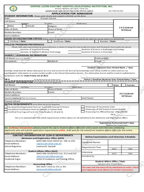 Online Application for Freshmen .